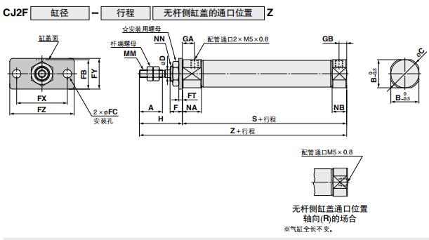 筆形氣缸桿側法蘭外形尺寸圖.jpg